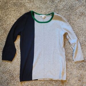 Liz Claiborne Grey Blue Sweater